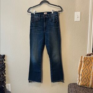 MOTHER Blue Straight Leg Jeans High-Rise Versatile